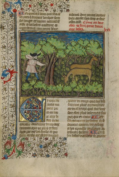 An Archer Shooting at Deer by Unbekannt Unbekannt